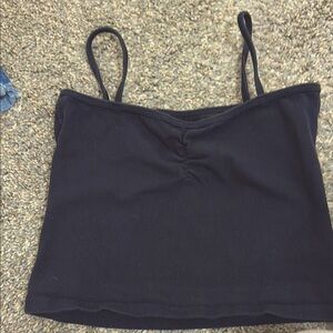 Brandy Melville Blue Sleeveless Crop Camisole